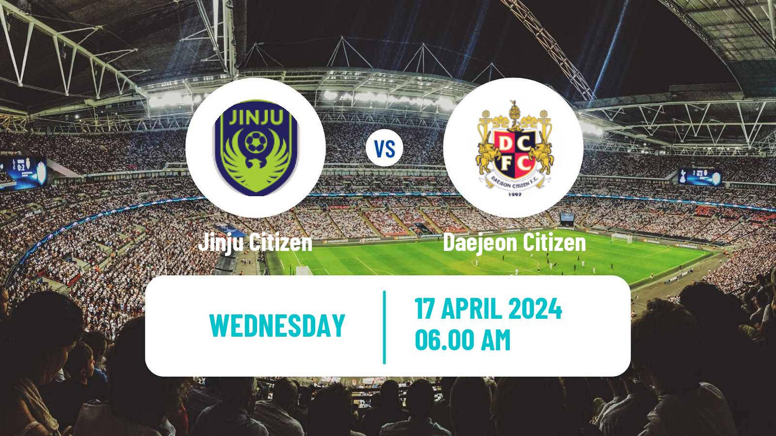 Soccer South Korean Cup Jinju Citizen - Daejeon Citizen