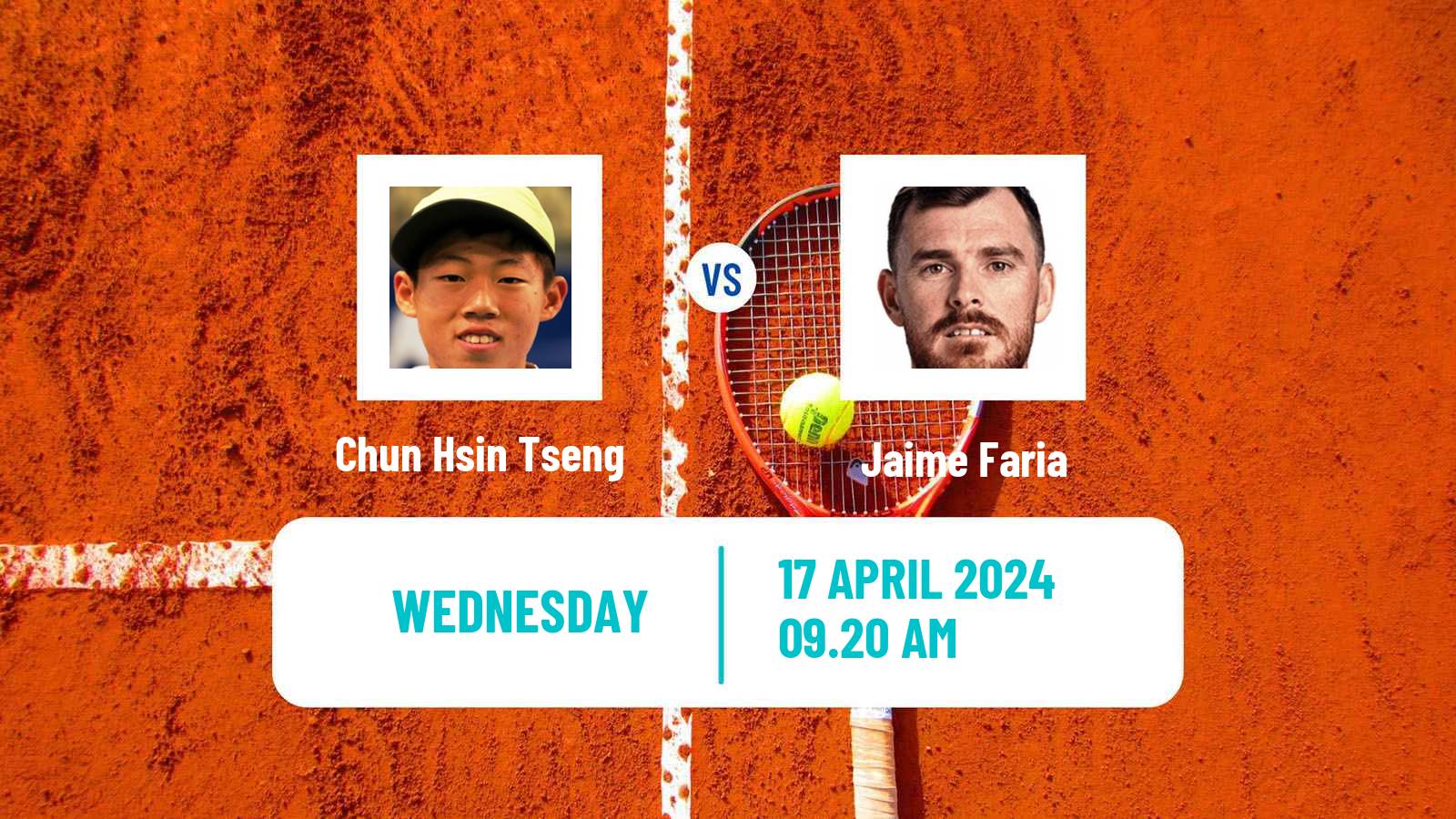 Tennis Oeiras 3 Challenger Men Chun Hsin Tseng - Jaime Faria