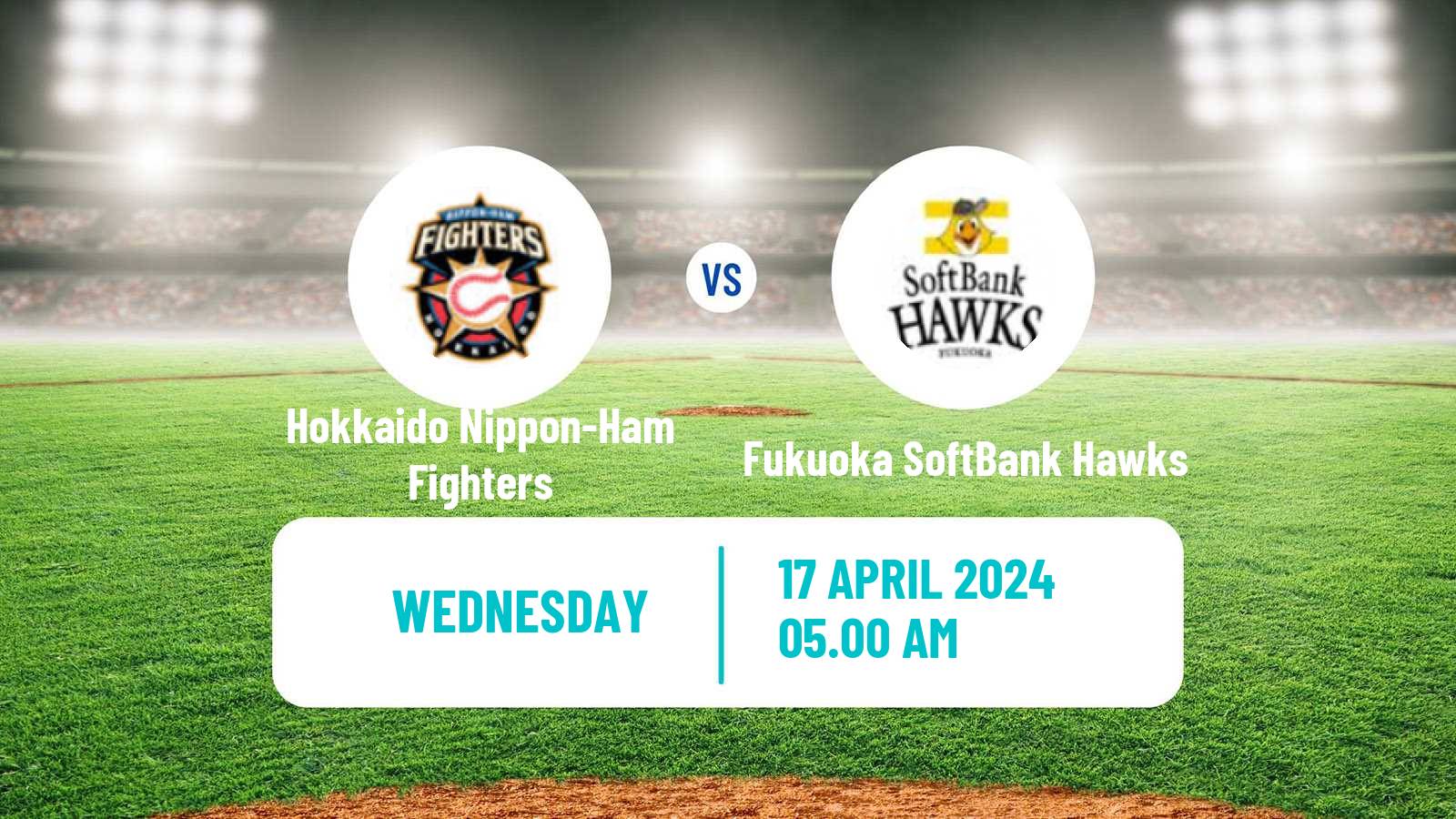 Baseball NPB Hokkaido Nippon-Ham Fighters - Fukuoka SoftBank Hawks