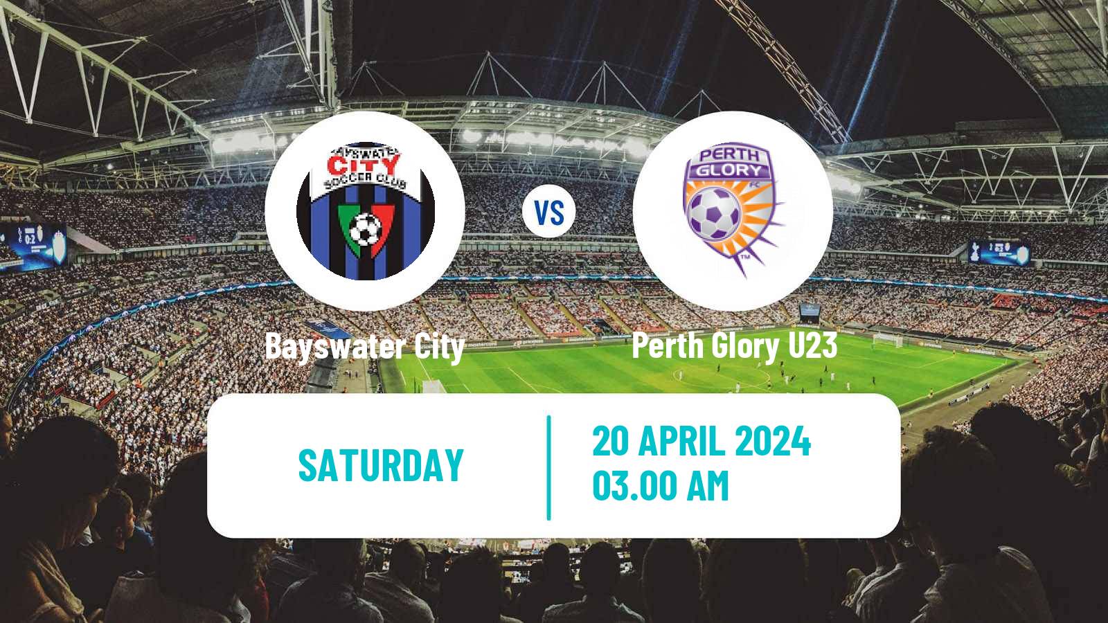 Soccer Australian NPL Western Australia Bayswater City - Perth Glory U23