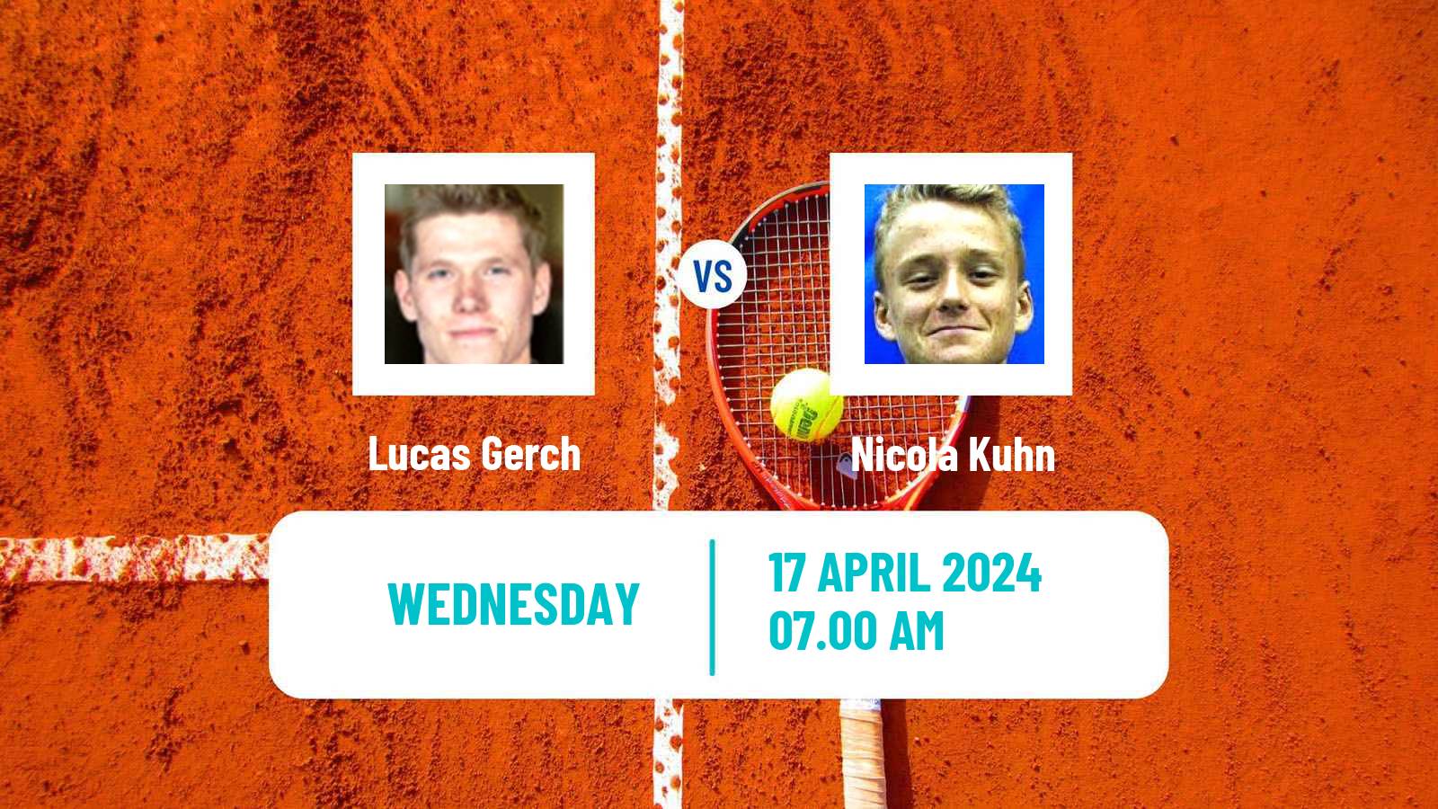 Tennis ITF M25 Hammamet 7 Men Lucas Gerch - Nicola Kuhn