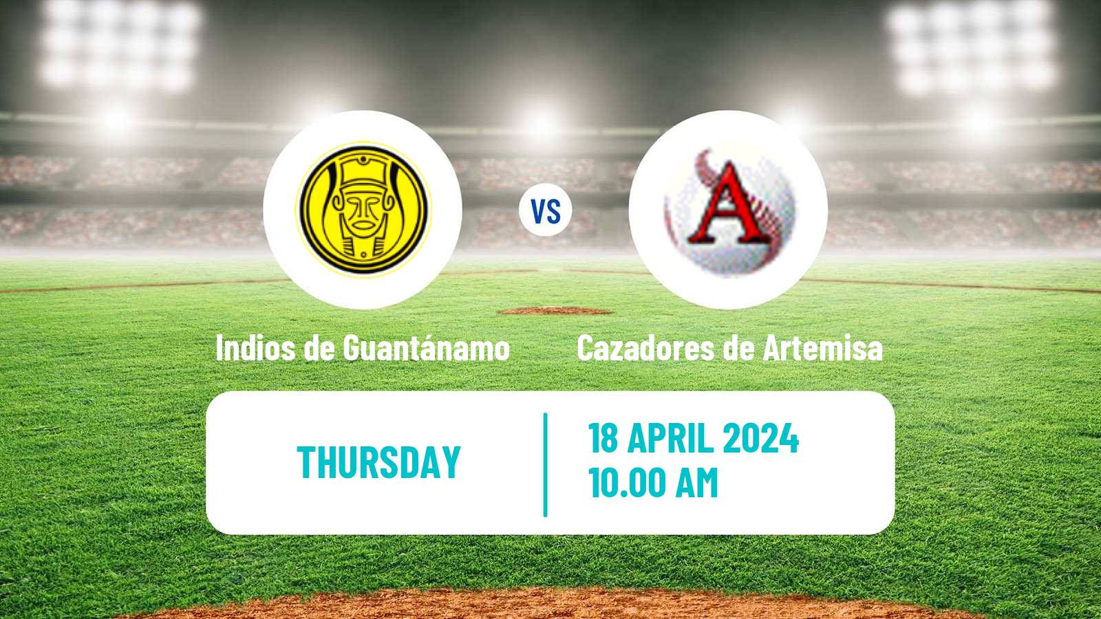 Baseball Cuba Serie Nacional Baseball Indios de Guantánamo - Cazadores de Artemisa