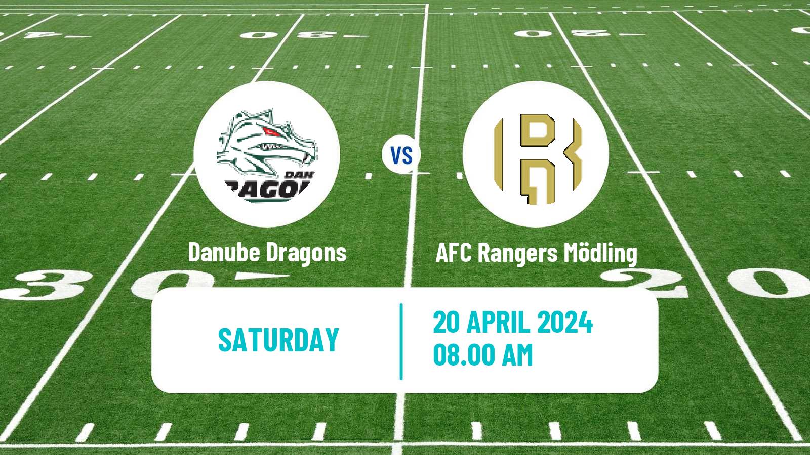 American football Austrian Football League Danube Dragons - AFC Rangers Mödling