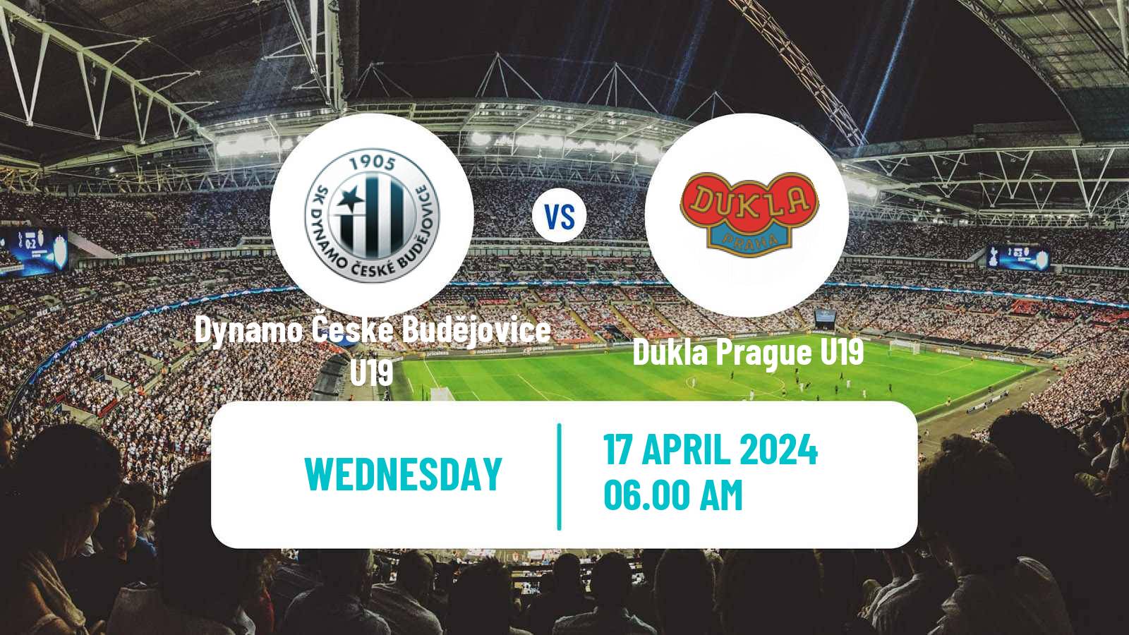 Soccer Czech U19 League Dynamo České Budějovice U19 - Dukla Prague U19