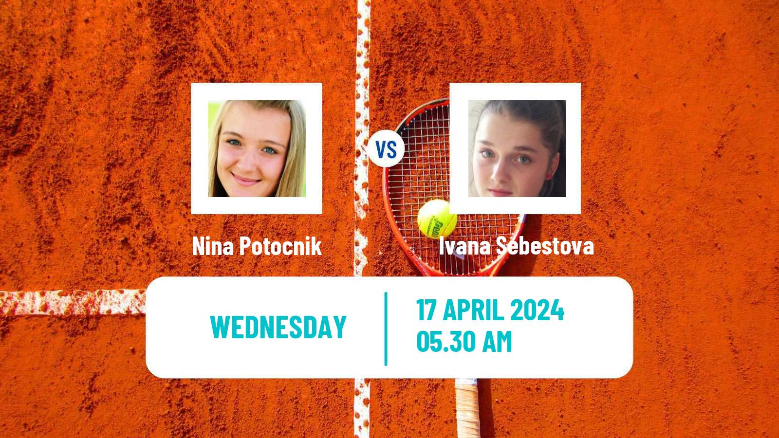 Tennis ITF W75 Koper Women Nina Potocnik - Ivana Sebestova