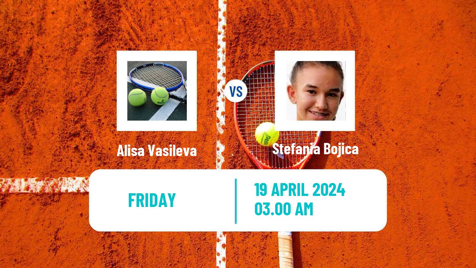 Tennis ITF W15 Kursumlijska Banja Women Alisa Vasileva - Stefania Bojica