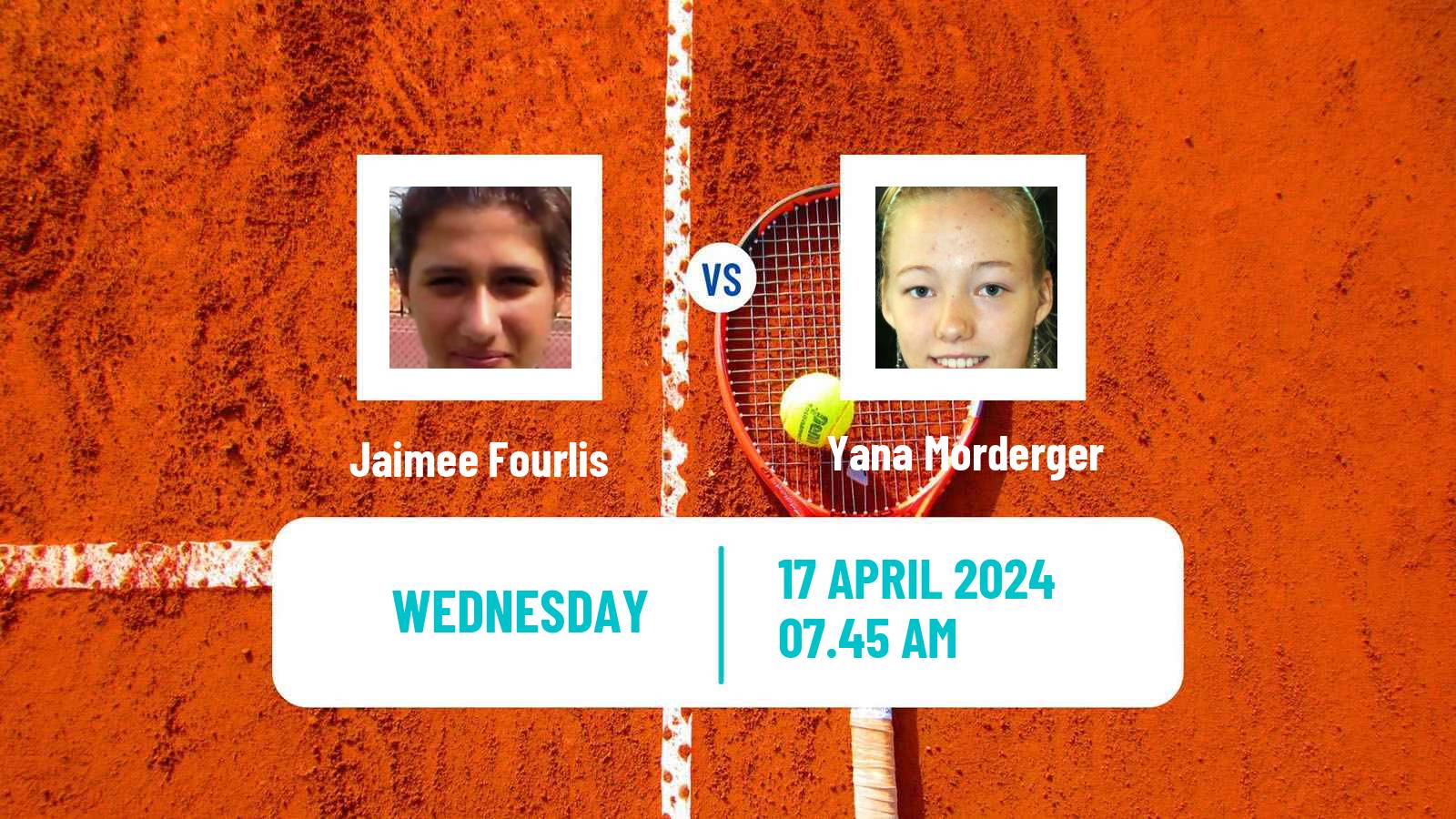 Tennis ITF W75 Koper Women Jaimee Fourlis - Yana Morderger