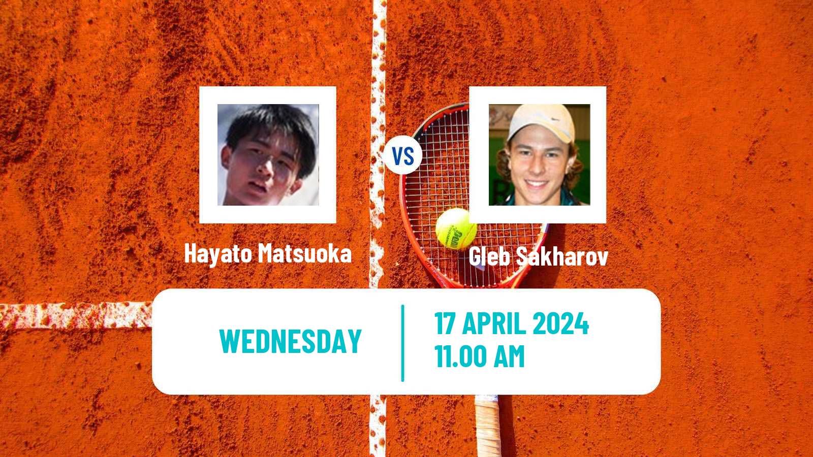 Tennis ITF M15 Azay Le Rideau Men Hayato Matsuoka - Gleb Sakharov