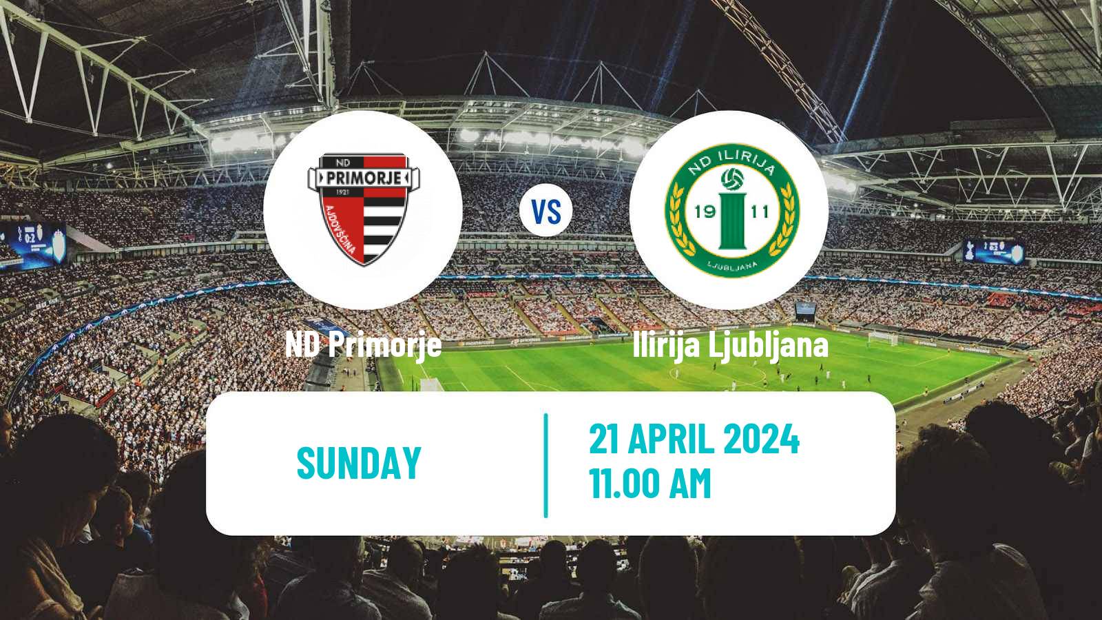 Soccer Slovenian 2 SNL Primorje - Ilirija Ljubljana
