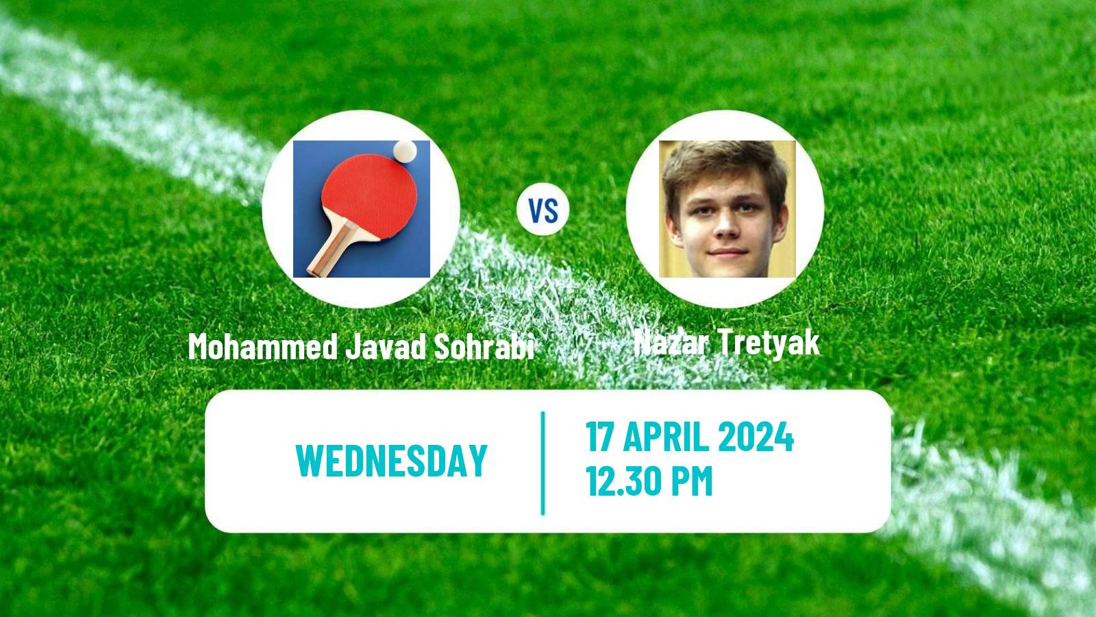 Table tennis Tt Star Series Men Mohammed Javad Sohrabi - Nazar Tretyak