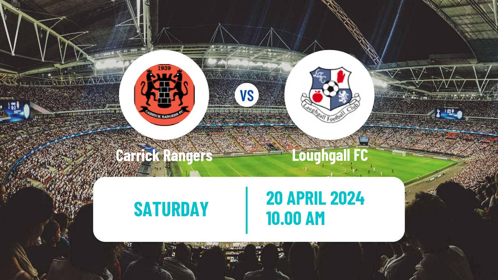 Soccer Northern Irish Premiership Carrick Rangers - Loughgall
