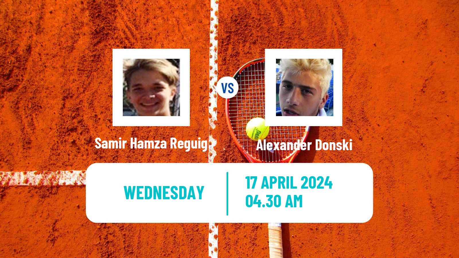 Tennis ITF M15 Monastir 16 Men Samir Hamza Reguig - Alexander Donski