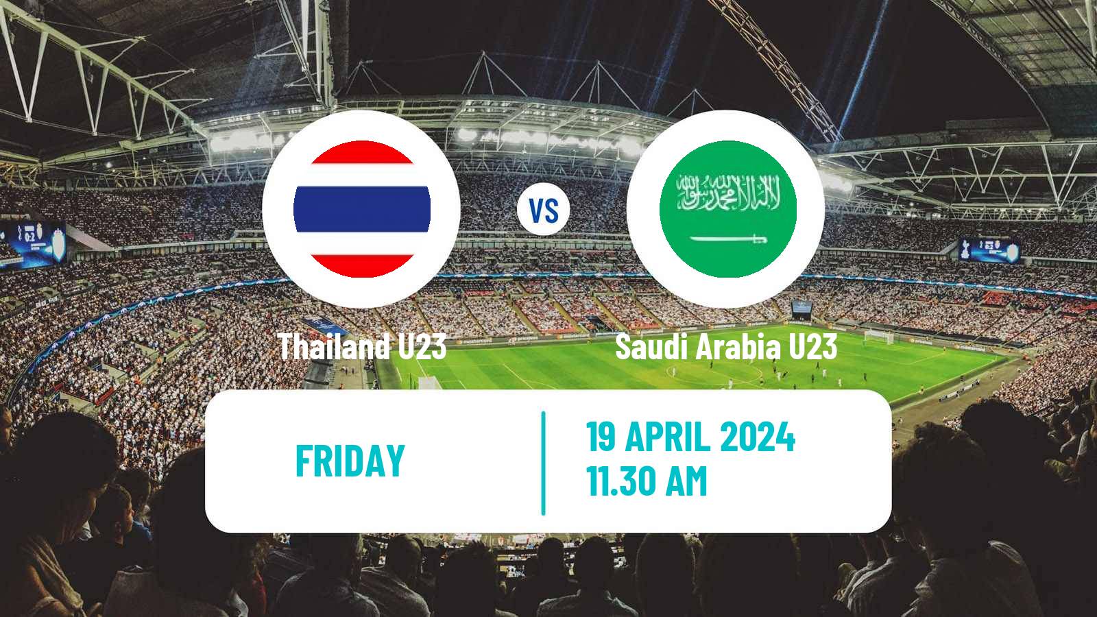 Soccer AFC Asian Cup U23 Thailand U23 - Saudi Arabia U23