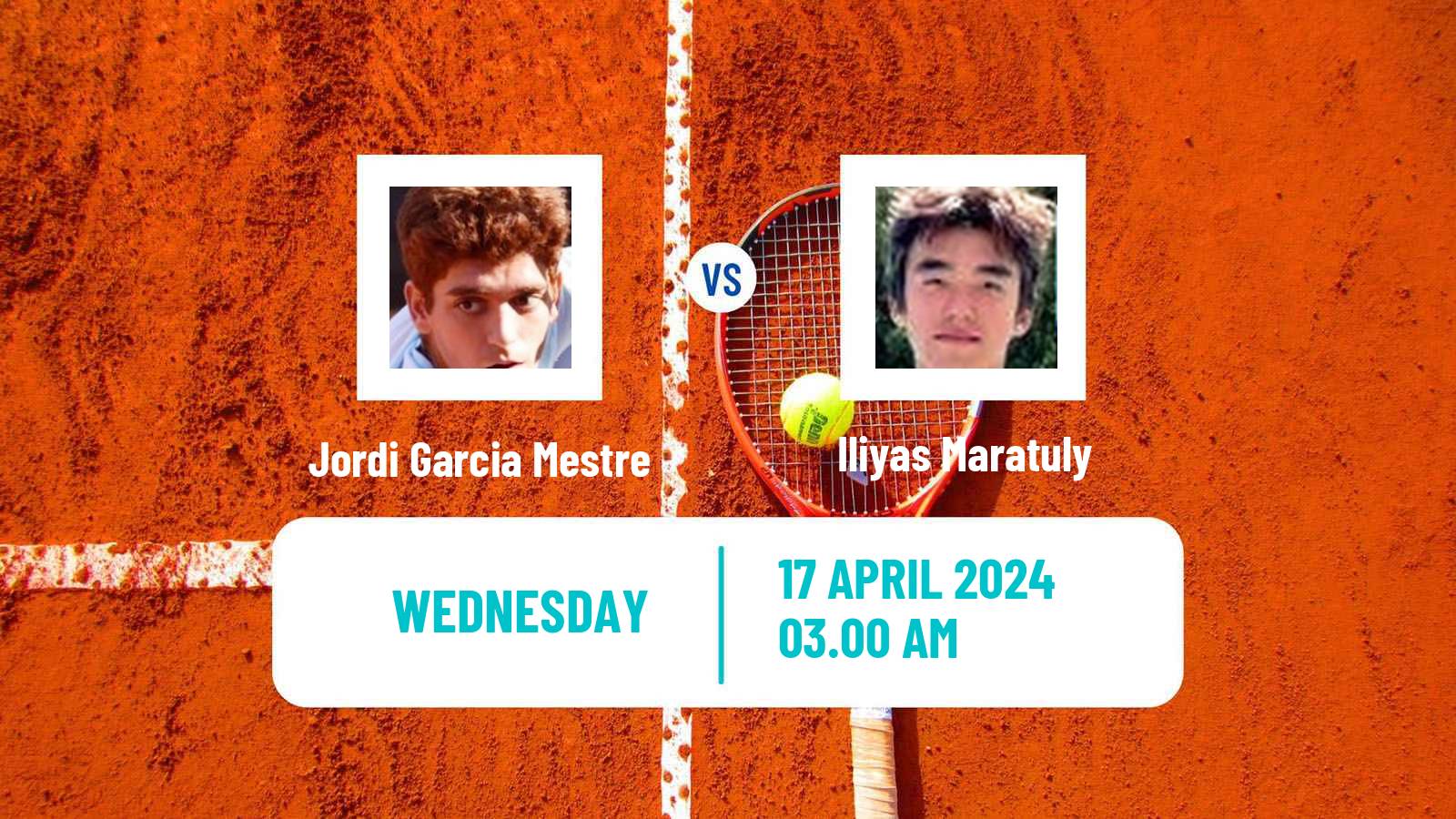 Tennis ITF M15 Shymkent Men Jordi Garcia Mestre - Iliyas Maratuly