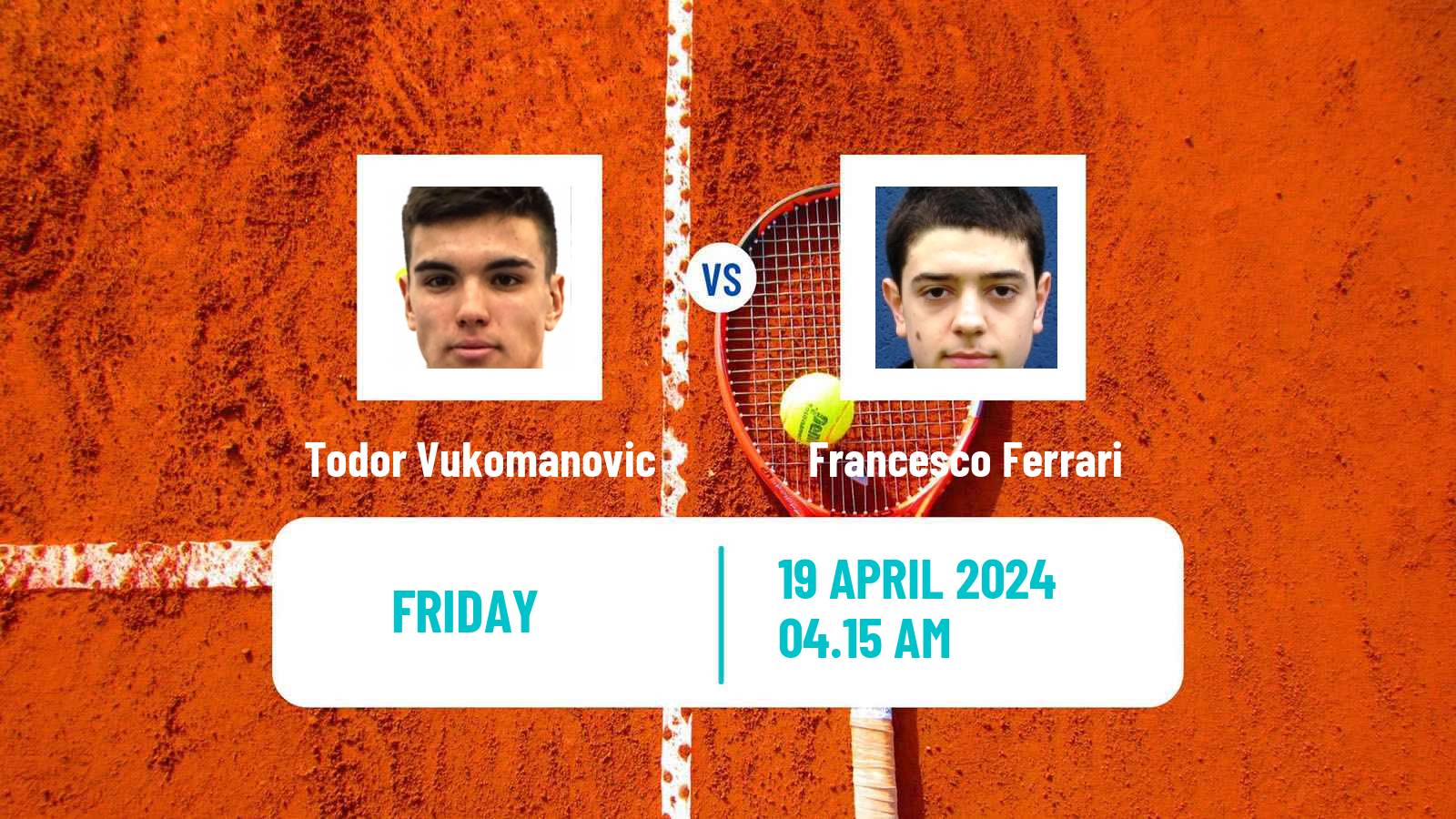 Tennis ITF M15 Kursumlijska Banja Men Todor Vukomanovic - Francesco Ferrari