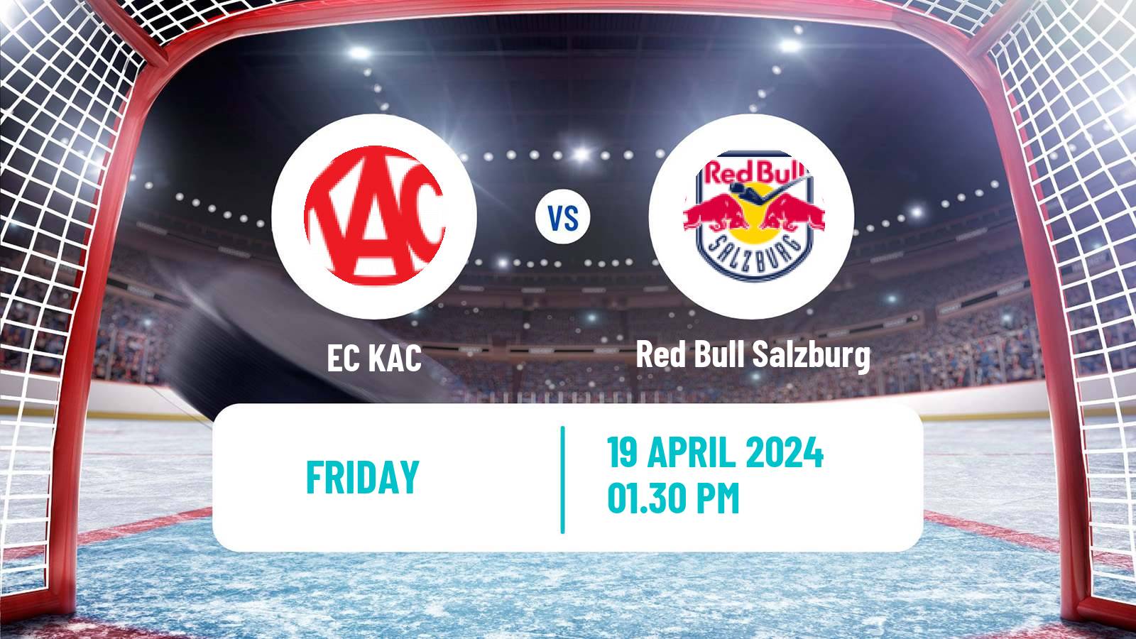 Hockey Austrian Ice Hockey League EC KAC - Red Bull Salzburg