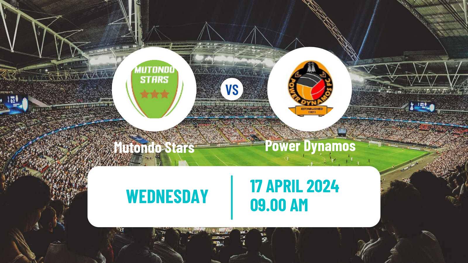 Soccer Zambian Premier League Mutondo Stars - Power Dynamos