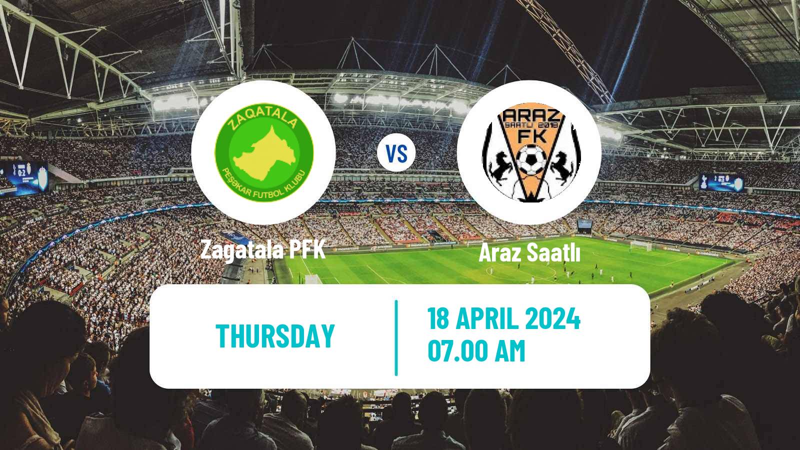 Soccer Azerbaijan First Division Zagatala - Araz Saatlı