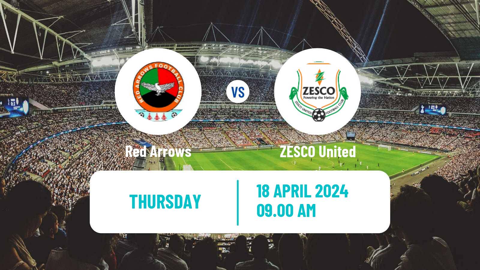 Soccer Zambian Premier League Red Arrows - ZESCO United
