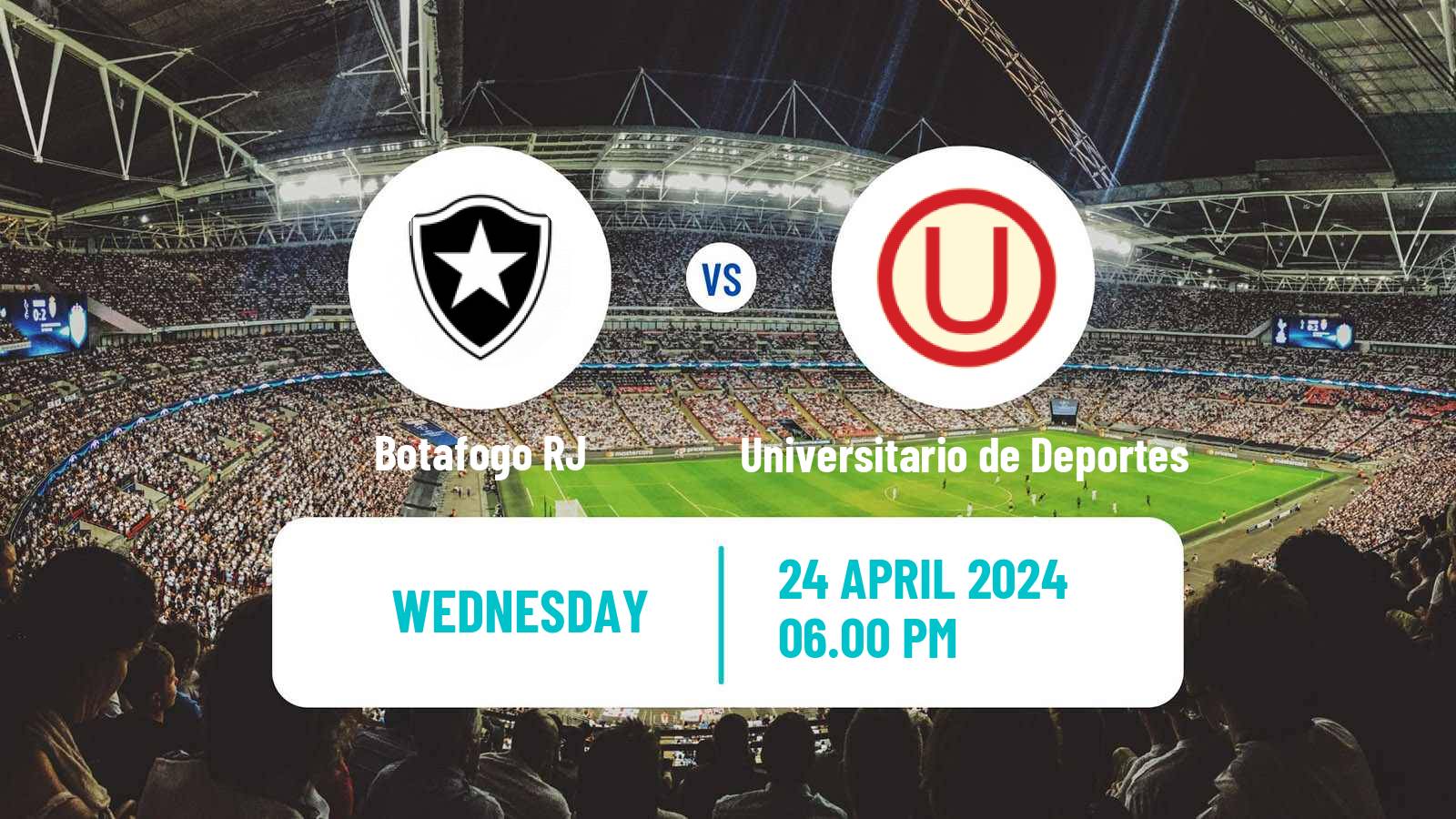 Soccer Copa Libertadores Botafogo RJ - Universitario de Deportes