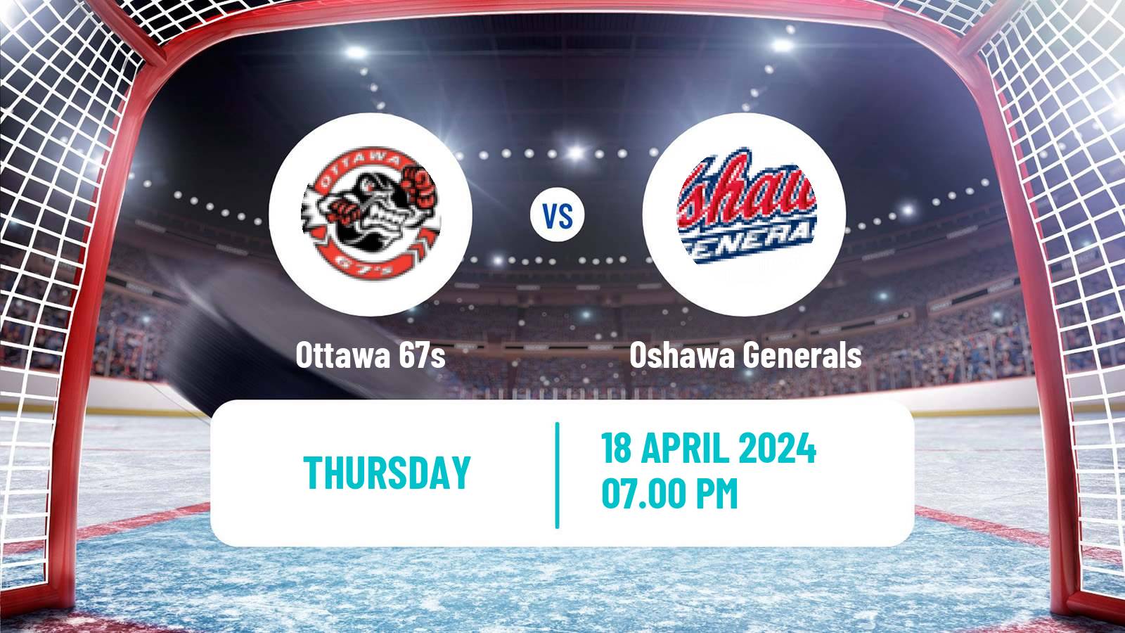 Hockey OHL Ottawa 67s - Oshawa Generals