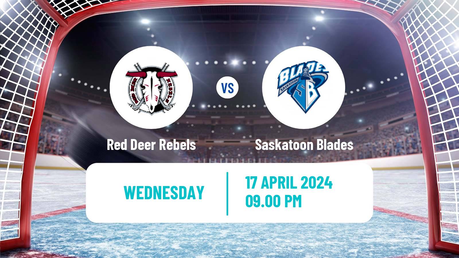 Hockey WHL Red Deer Rebels - Saskatoon Blades