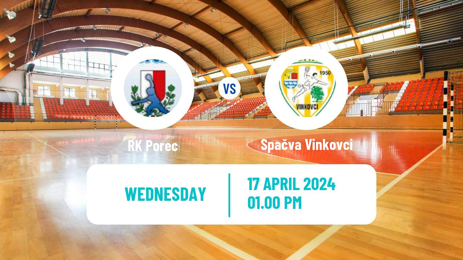 Handball Croatian Premijer Liga Handball Porec - Spačva Vinkovci