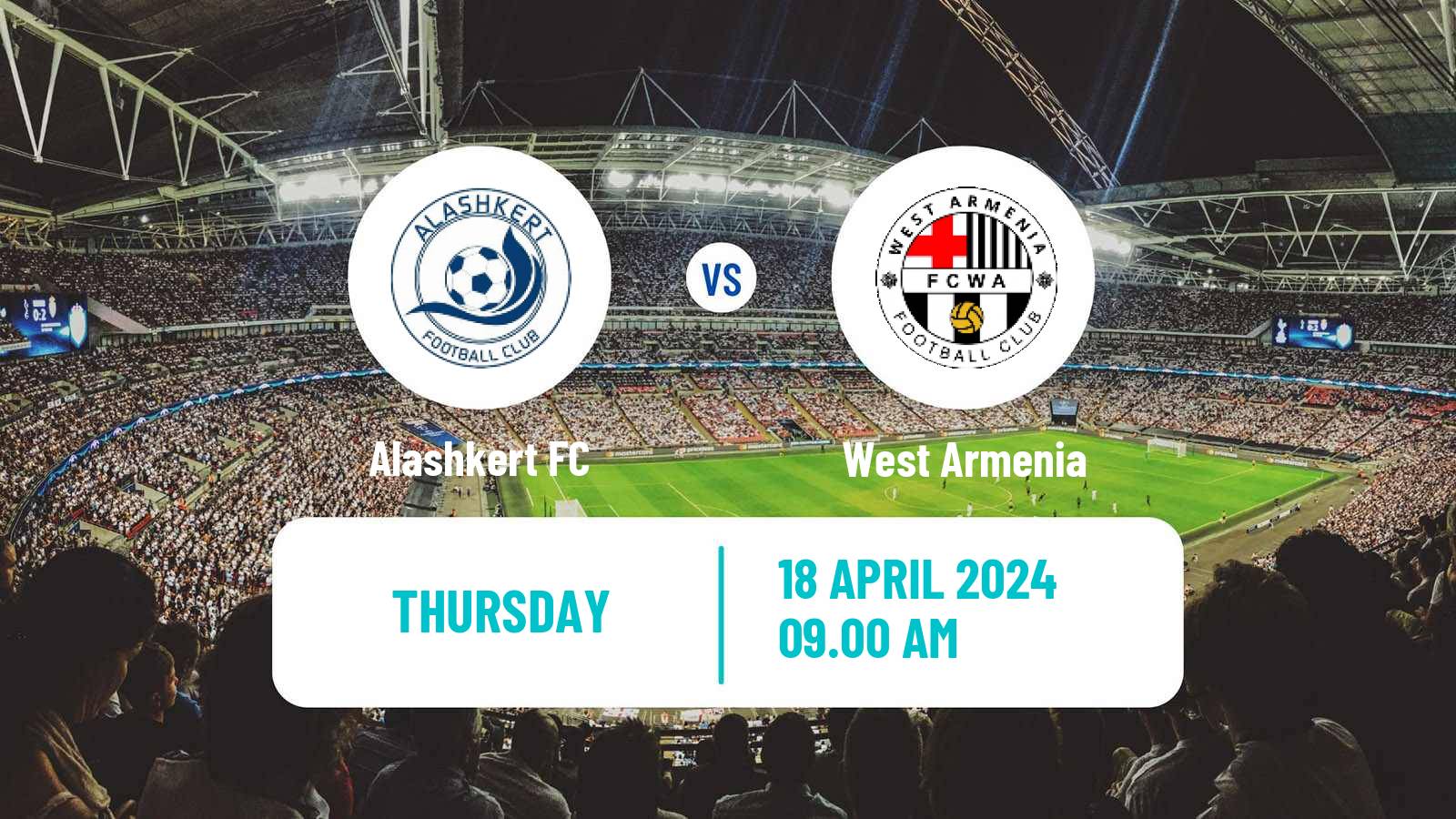 Soccer Armenian Premier League Alashkert - West Armenia