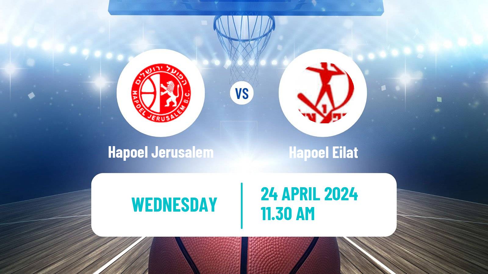 Basketball Israeli Basketball Super League Hapoel Jerusalem - Hapoel Eilat