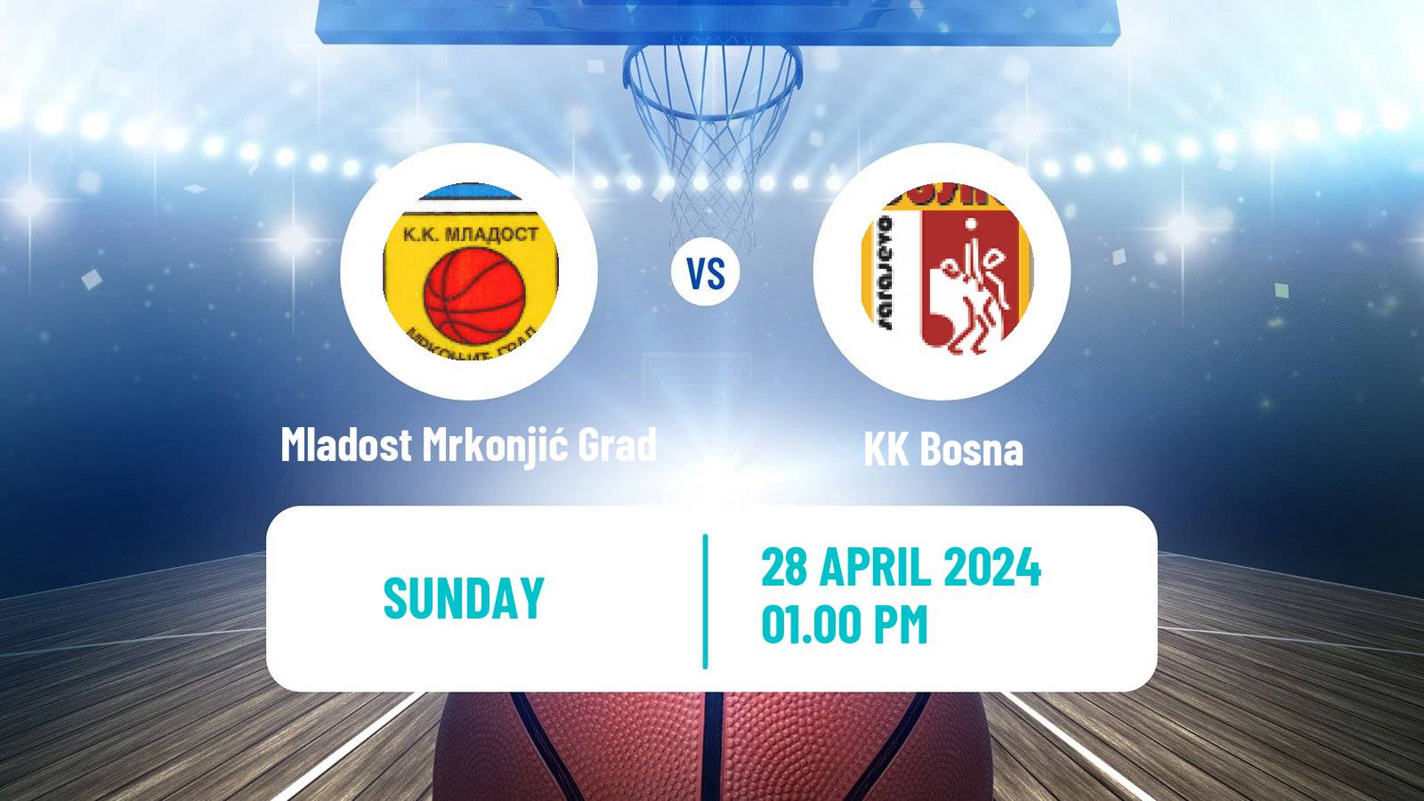 Basketball Bosnian Prvenstvo Basketball Mladost Mrkonjić Grad - Bosna