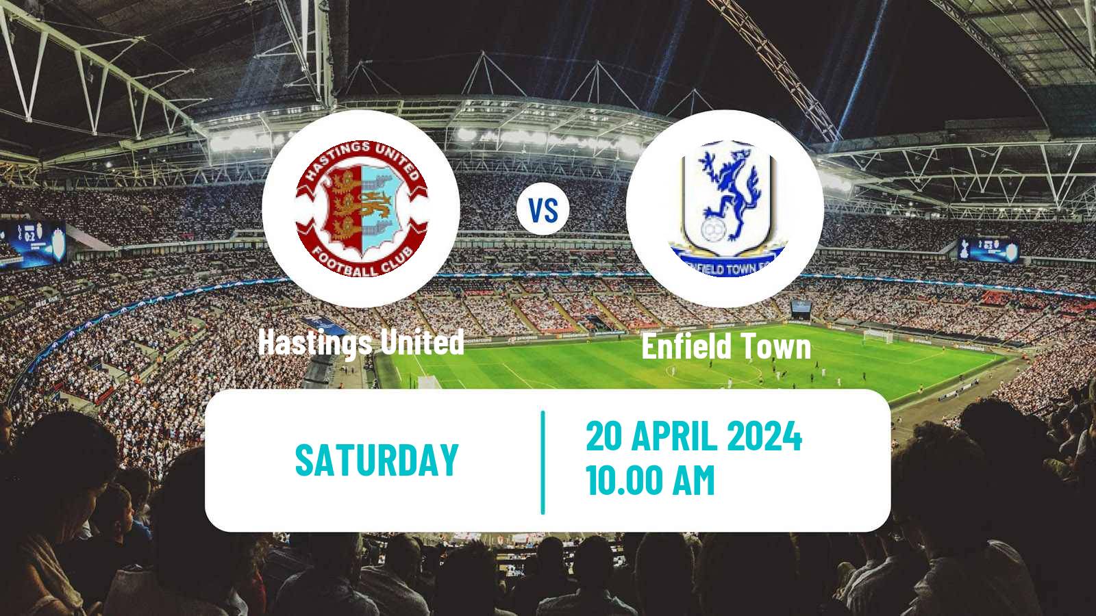 Soccer English Isthmian League Premier Division Hastings United - Enfield Town