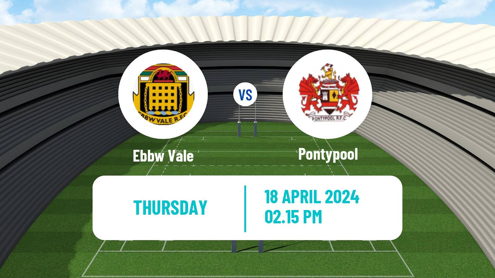 Rugby union Welsh Premier Division Rugby Union Ebbw Vale - Pontypool