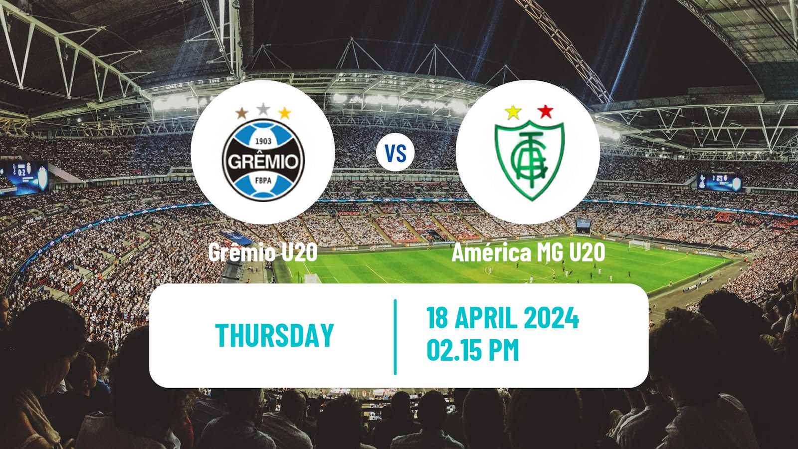 Soccer Brasileiro U20 Grêmio U20 - América MG U20