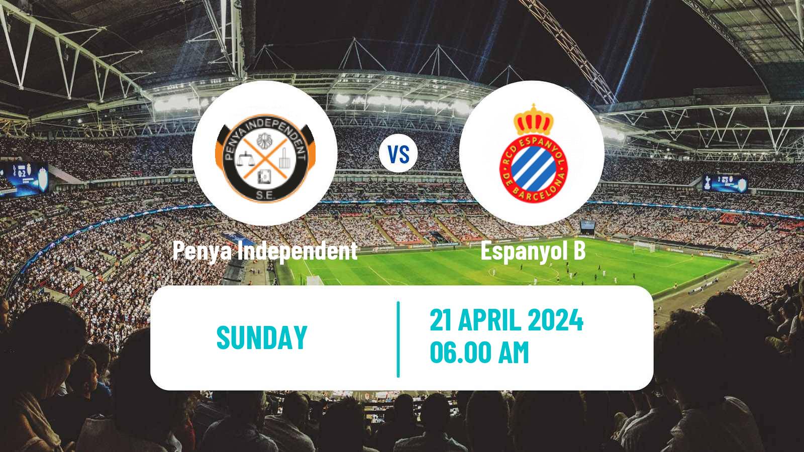 Soccer Spanish Segunda RFEF - Group 3 Penya Independent - Espanyol B