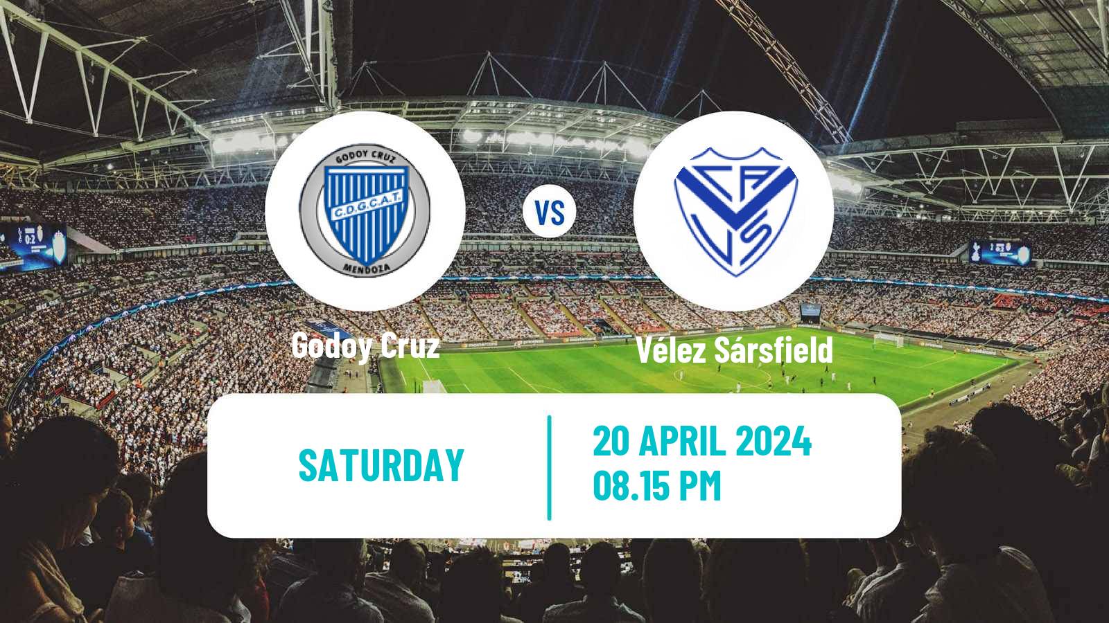 Soccer Argentinian Copa de la Liga Profesional Godoy Cruz - Vélez Sársfield