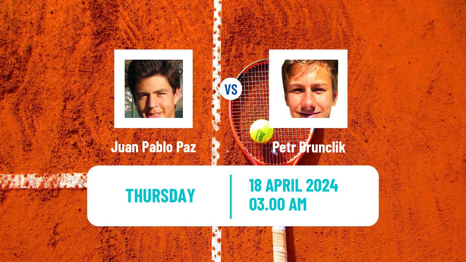 Tennis ITF M15 Antalya 11 Men Juan Pablo Paz - Petr Brunclik