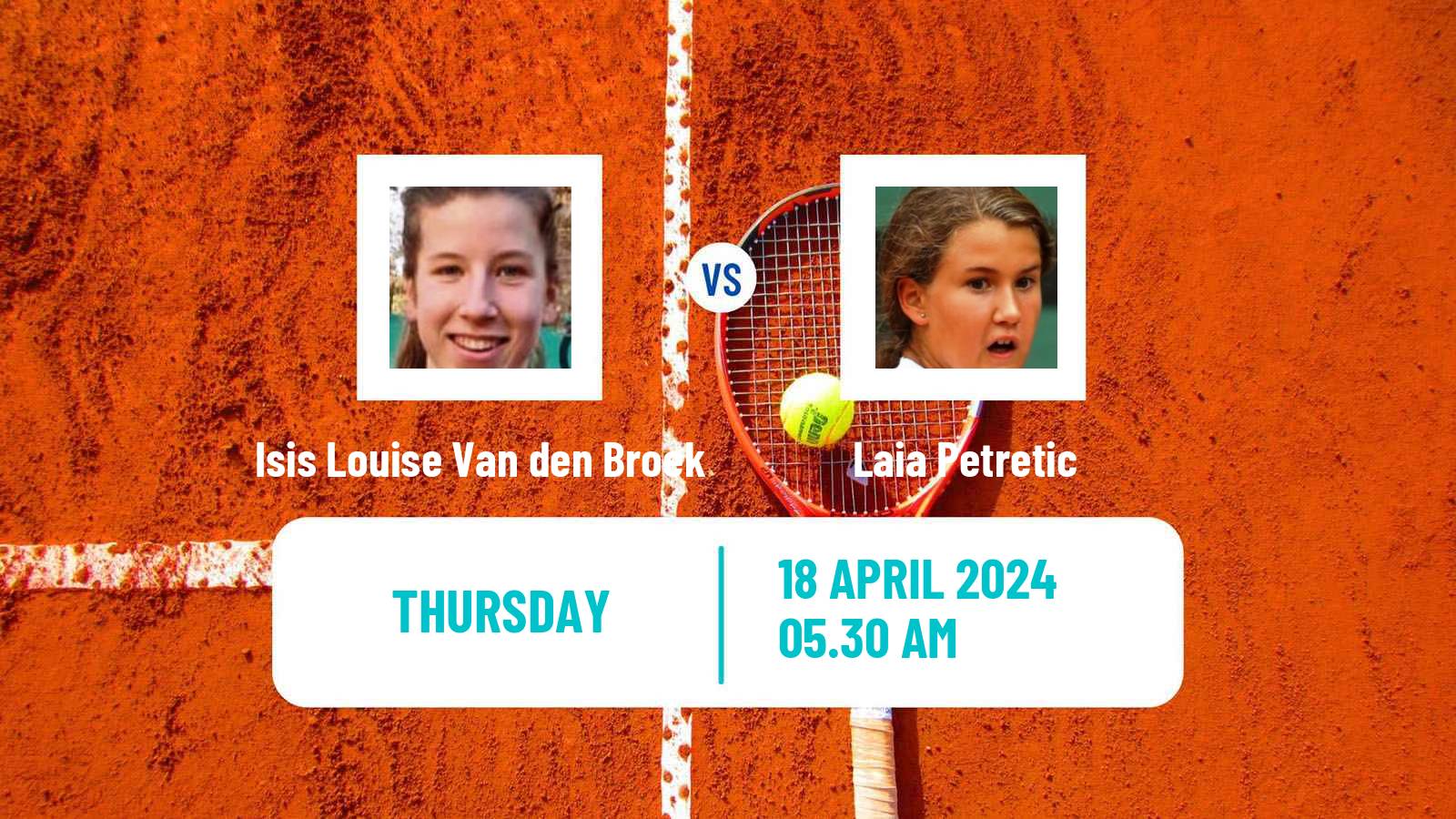 Tennis ITF W15 Telde 3 Women Isis Louise Van den Broek - Laia Petretic