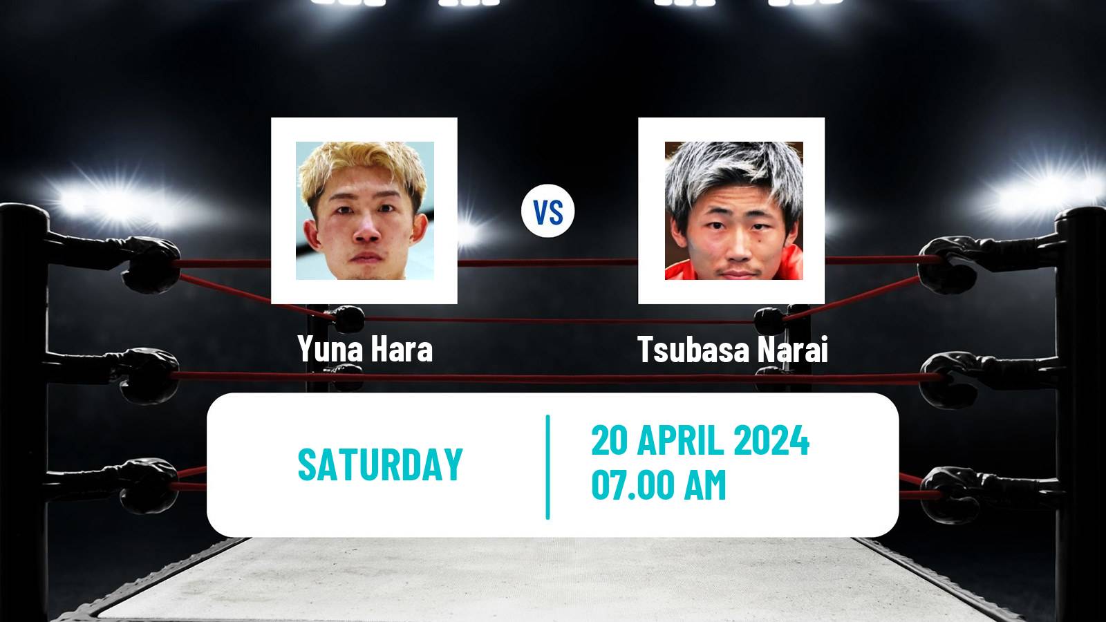 Boxing Super Featherweight Japanese Title Men Yuna Hara - Tsubasa Narai