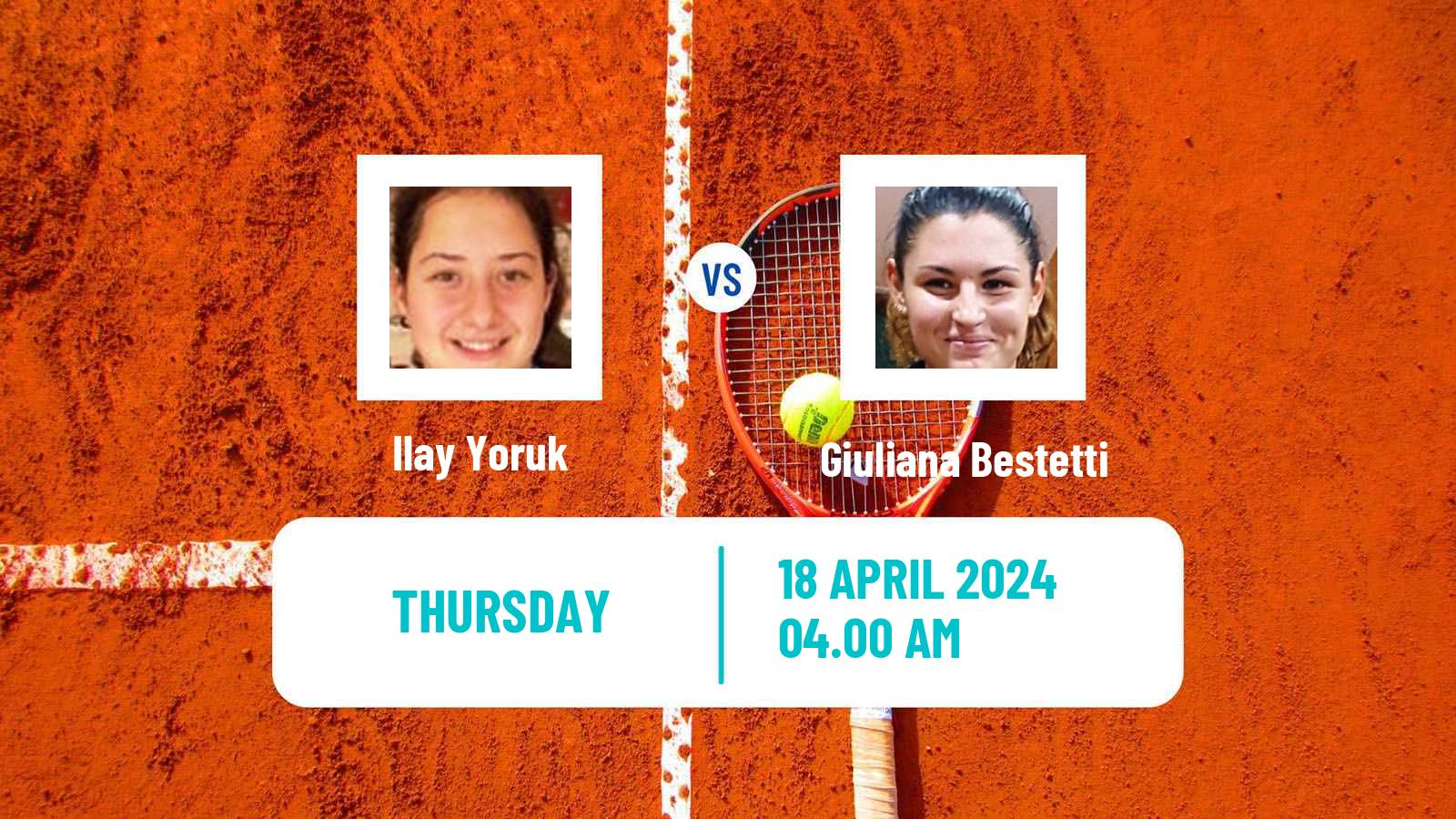Tennis ITF W15 Antalya 10 Women Ilay Yoruk - Giuliana Bestetti