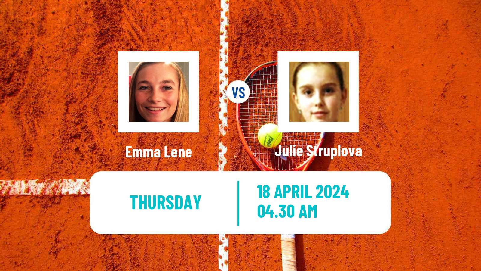 Tennis ITF W35 Hammamet 5 Women Emma Lene - Julie Struplova