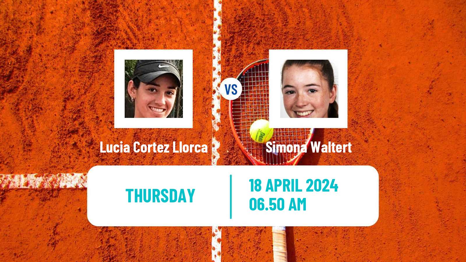 Tennis ITF W75 Chiasso Women Lucia Cortez Llorca - Simona Waltert