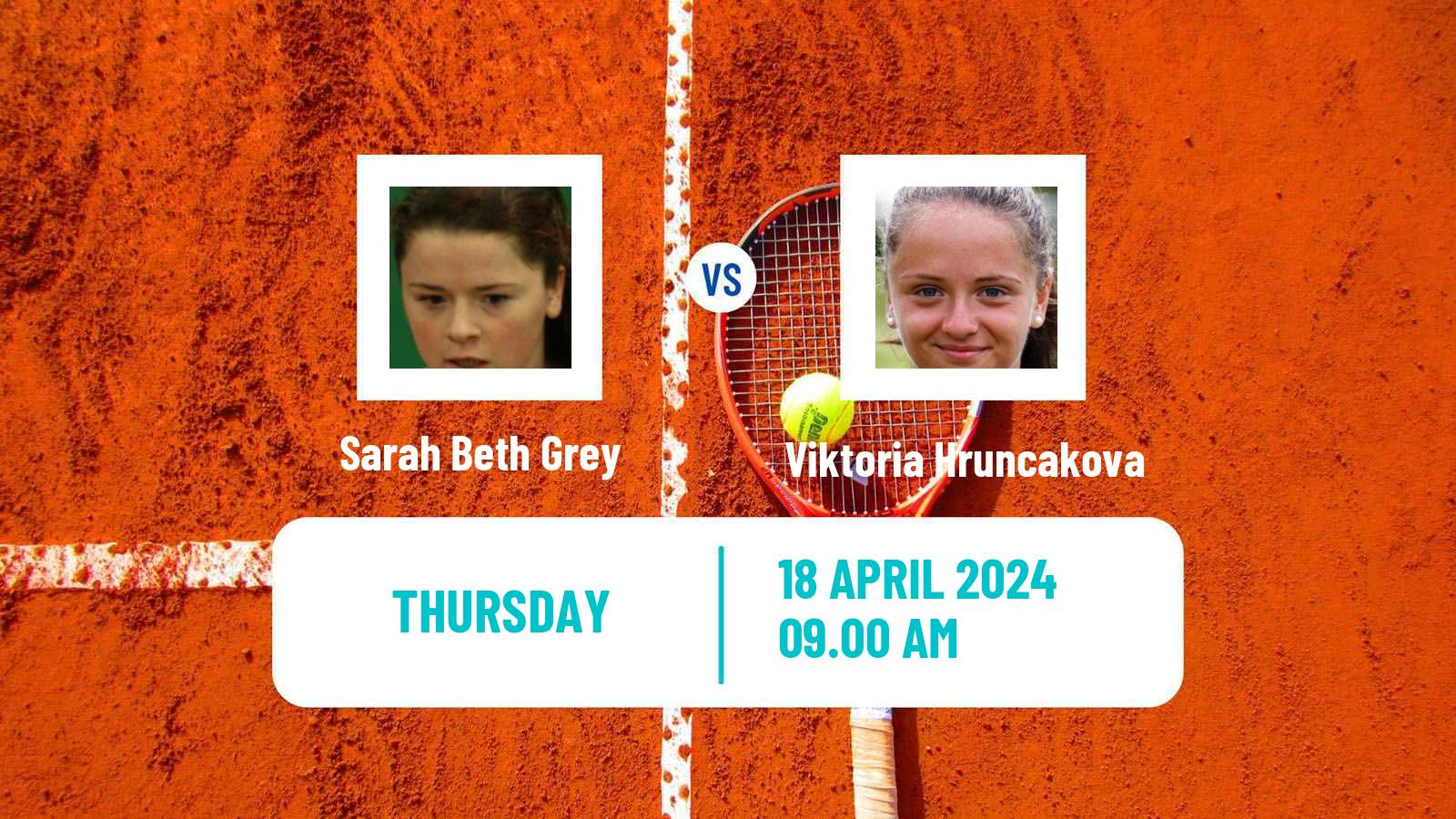 Tennis ITF W50 H Calvi Women Sarah Beth Grey - Viktoria Hruncakova