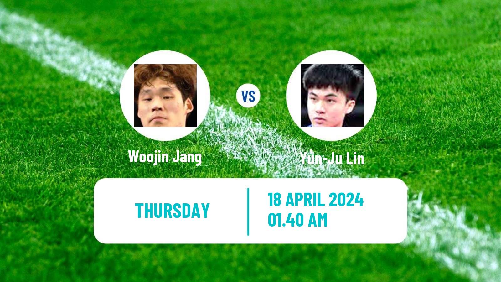 Table tennis World Cup Men Woojin Jang - Yun-Ju Lin