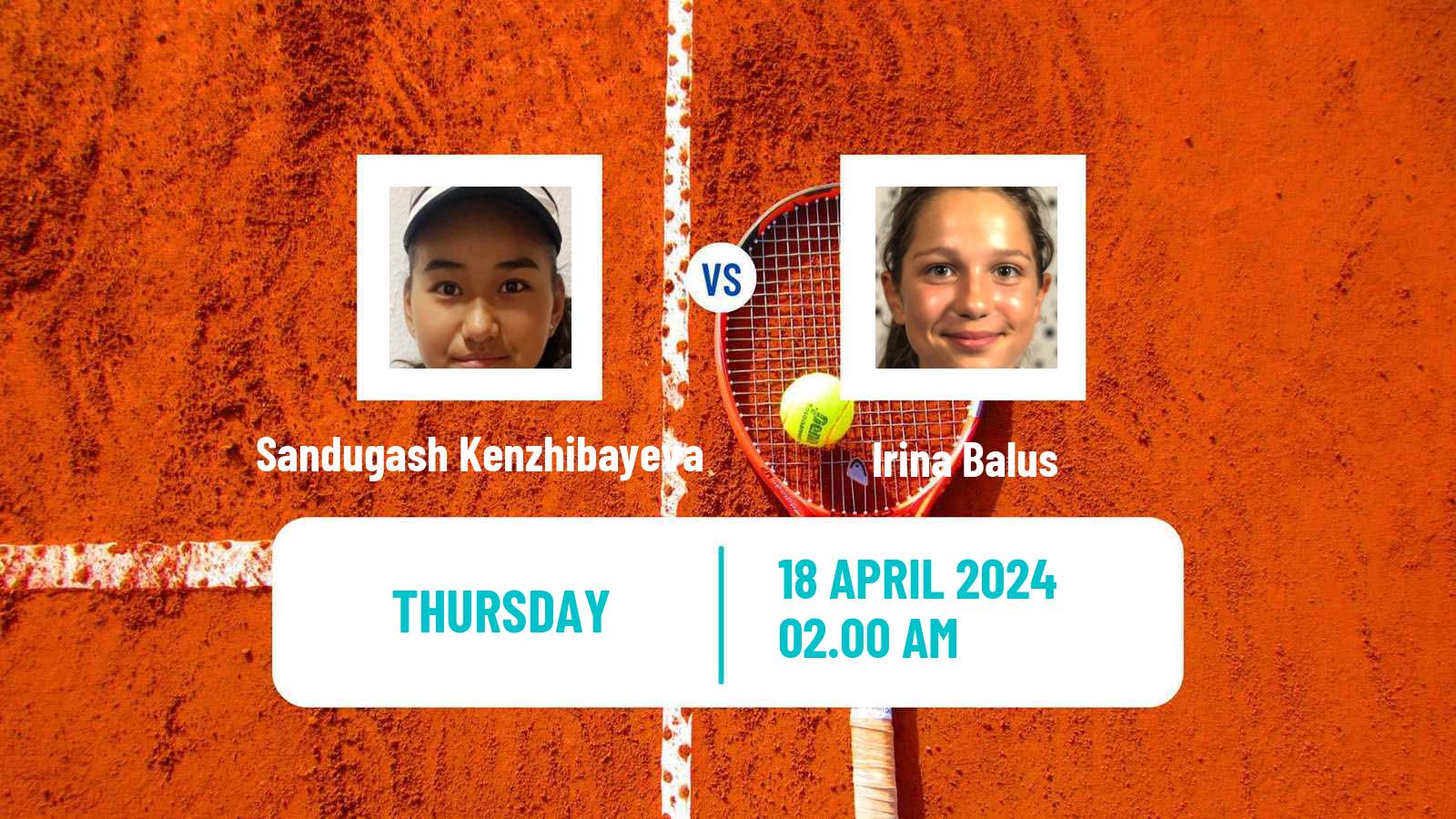 Tennis ITF W15 Shymkent Women Sandugash Kenzhibayeva - Irina Balus