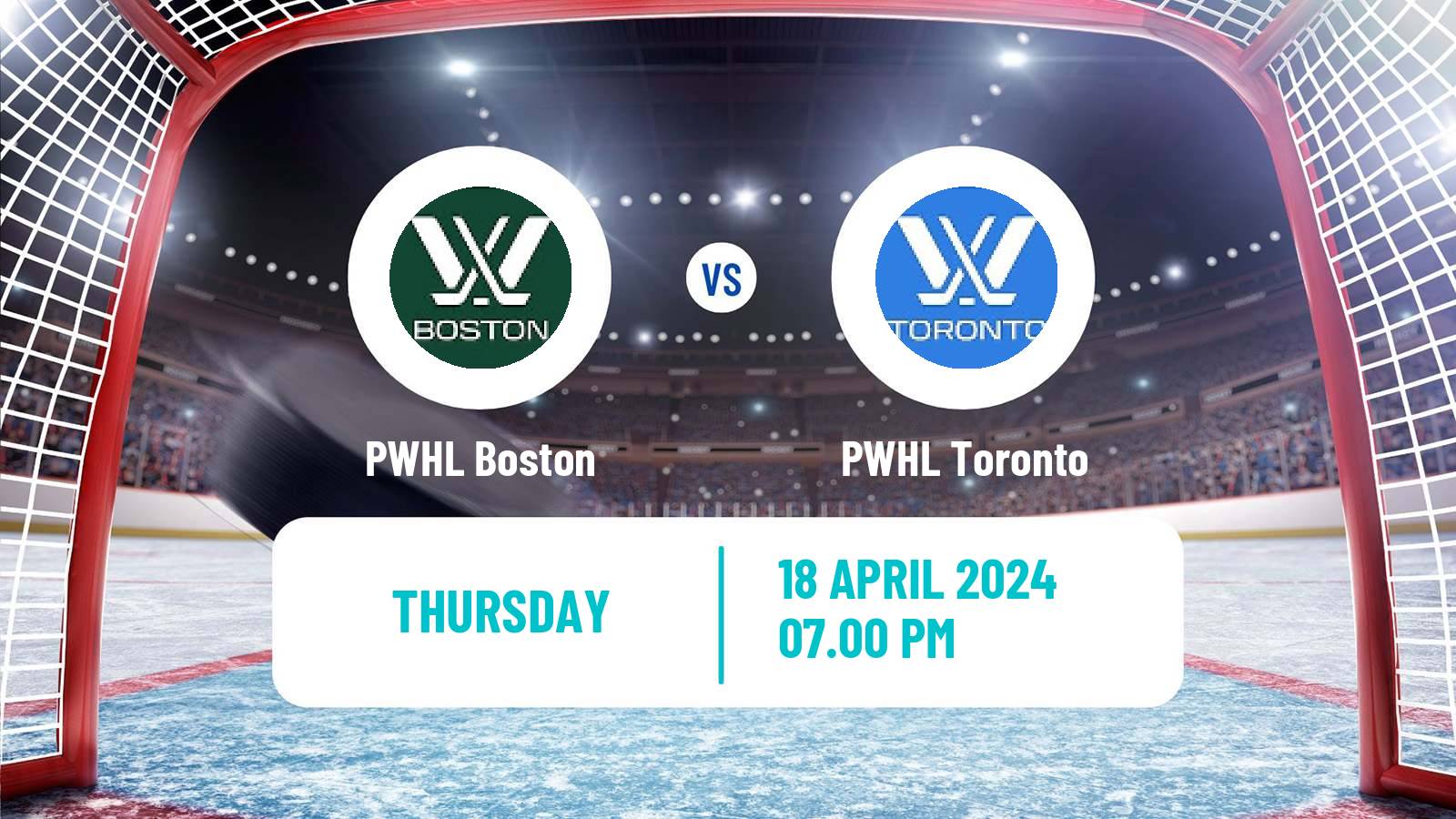 Hockey PWHL Women Boston - Toronto