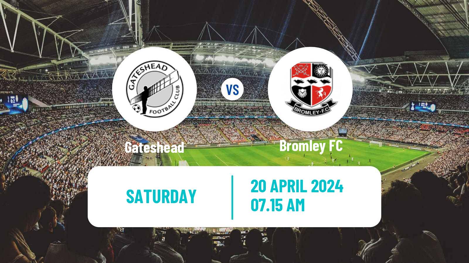 Soccer English National League Gateshead - Bromley