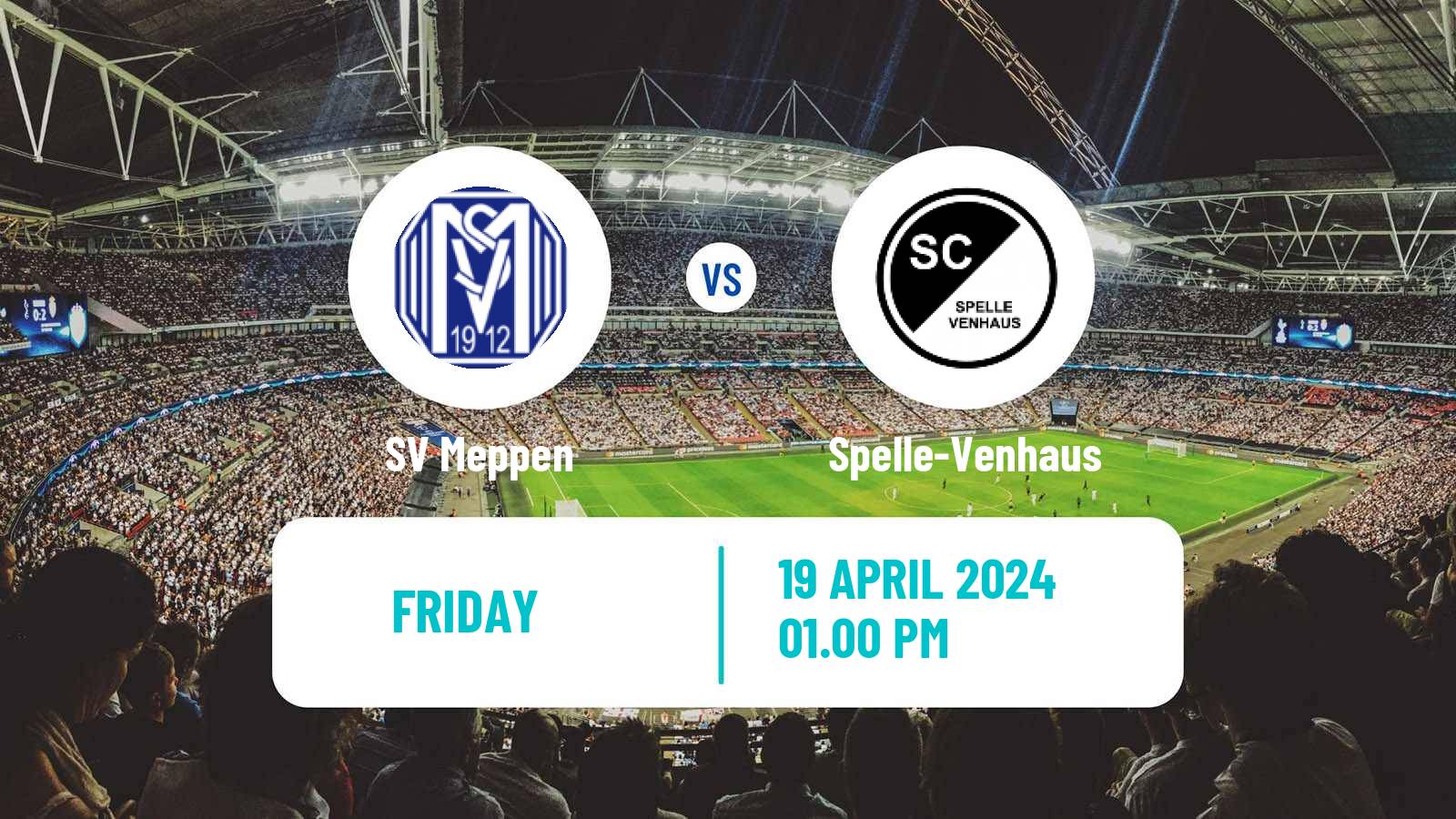 Soccer German Regionalliga North Meppen - Spelle-Venhaus