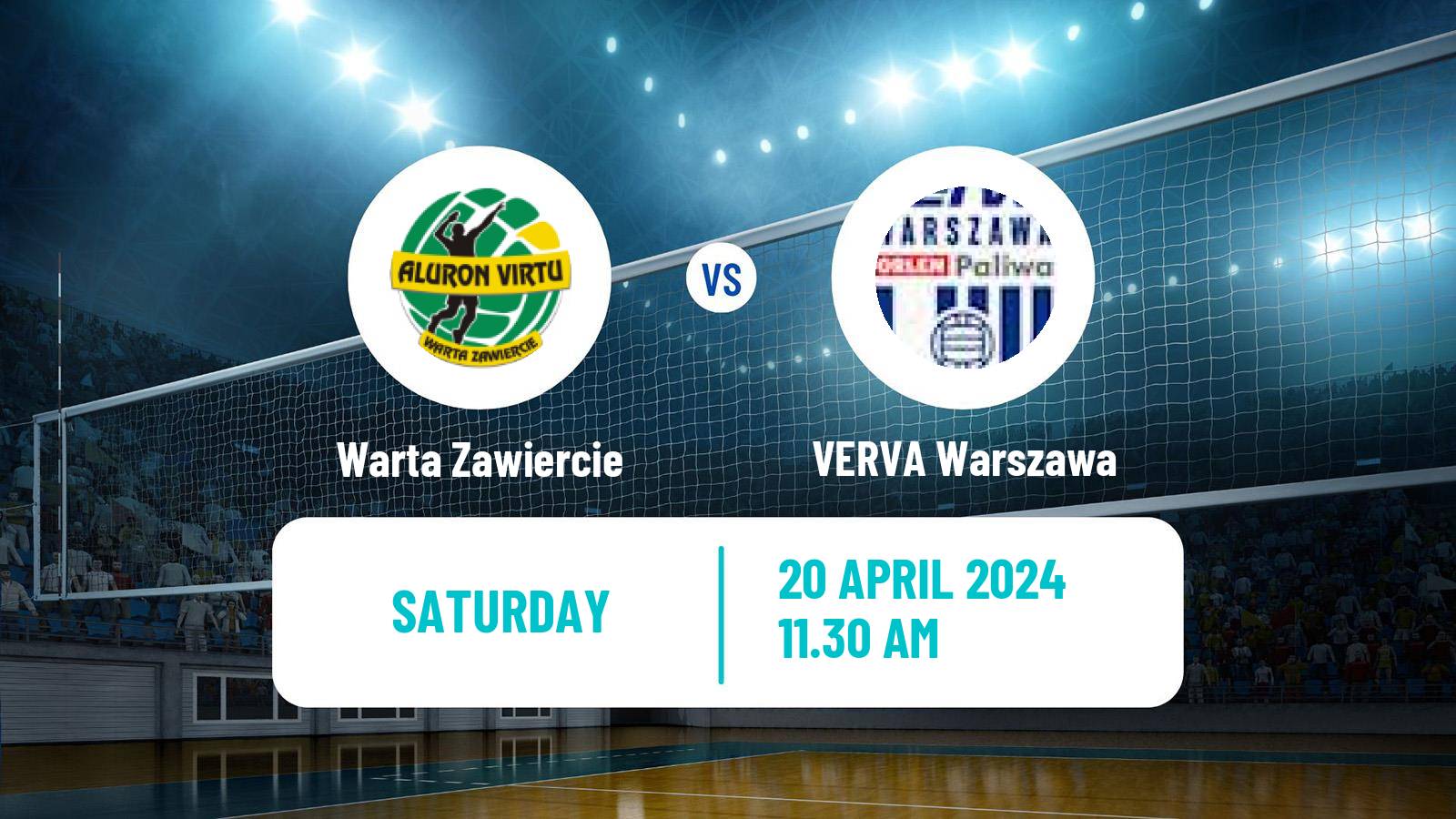 Volleyball Polish PlusLiga Warta Zawiercie - VERVA Warszawa