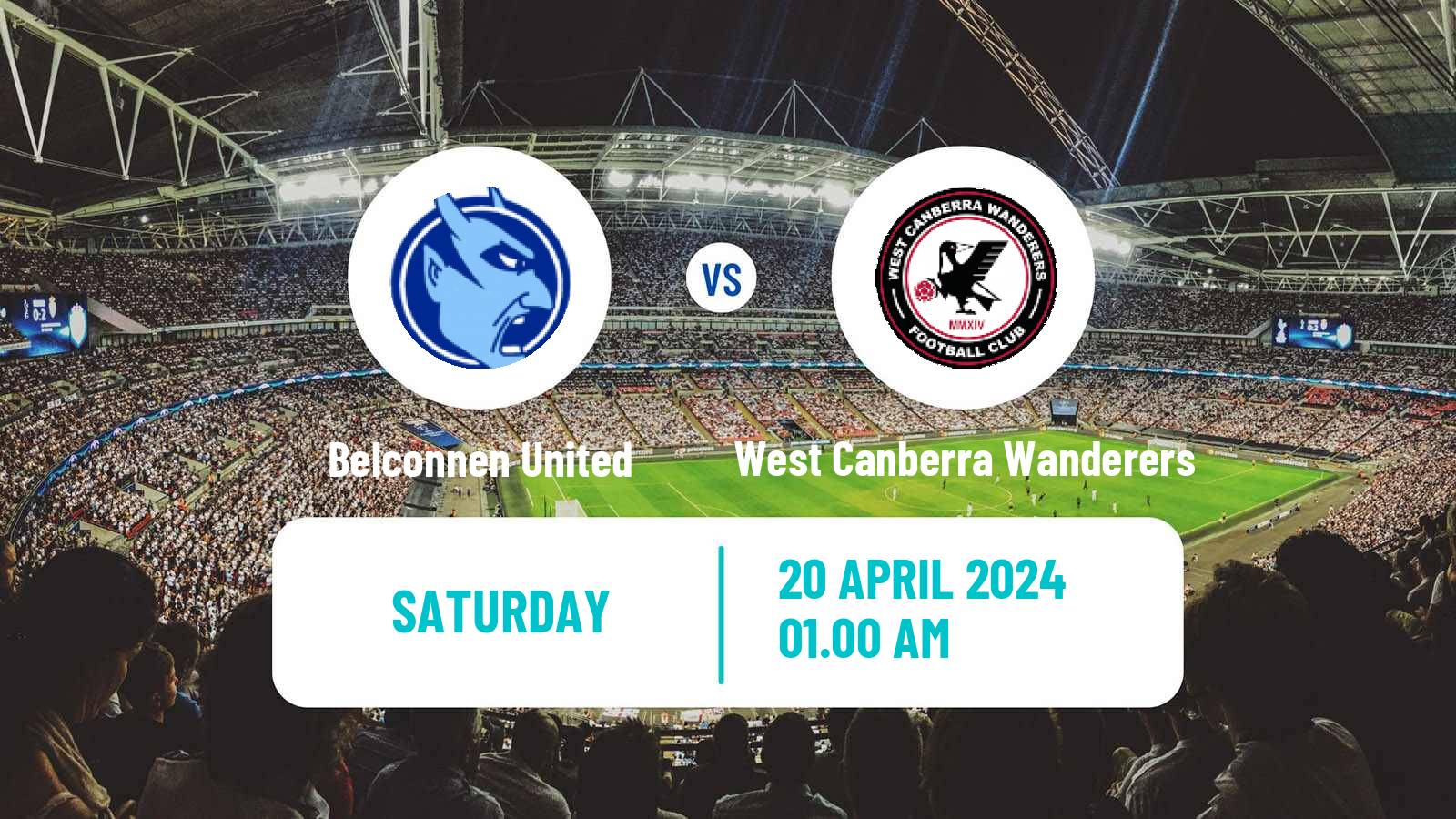 Soccer Australian Capital Premier League Belconnen United - West Canberra Wanderers