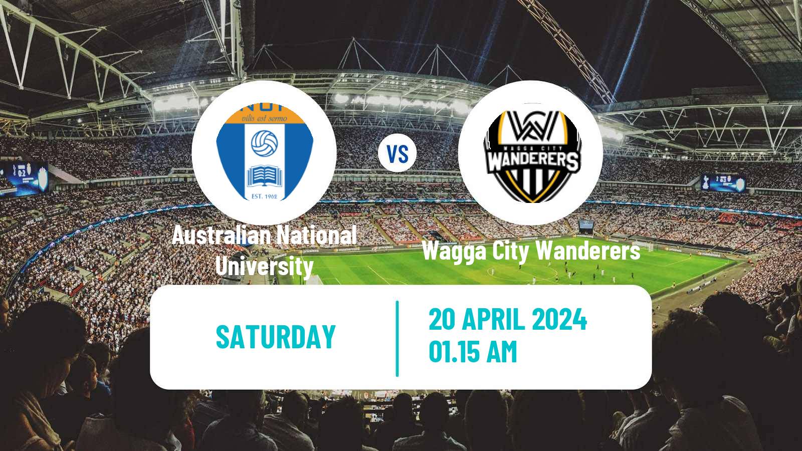 Soccer Australian Capital Premier League Australian National University - Wagga City Wanderers